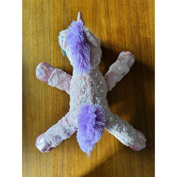 Hug Me Unicorn Plush Pink Purple Snowflakes New Tag 2022 Large Stuffed Animal - Picture 6 of 12